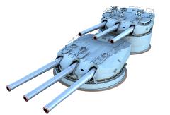 CK98-Individual-Turrets I and II-Port Side-Front